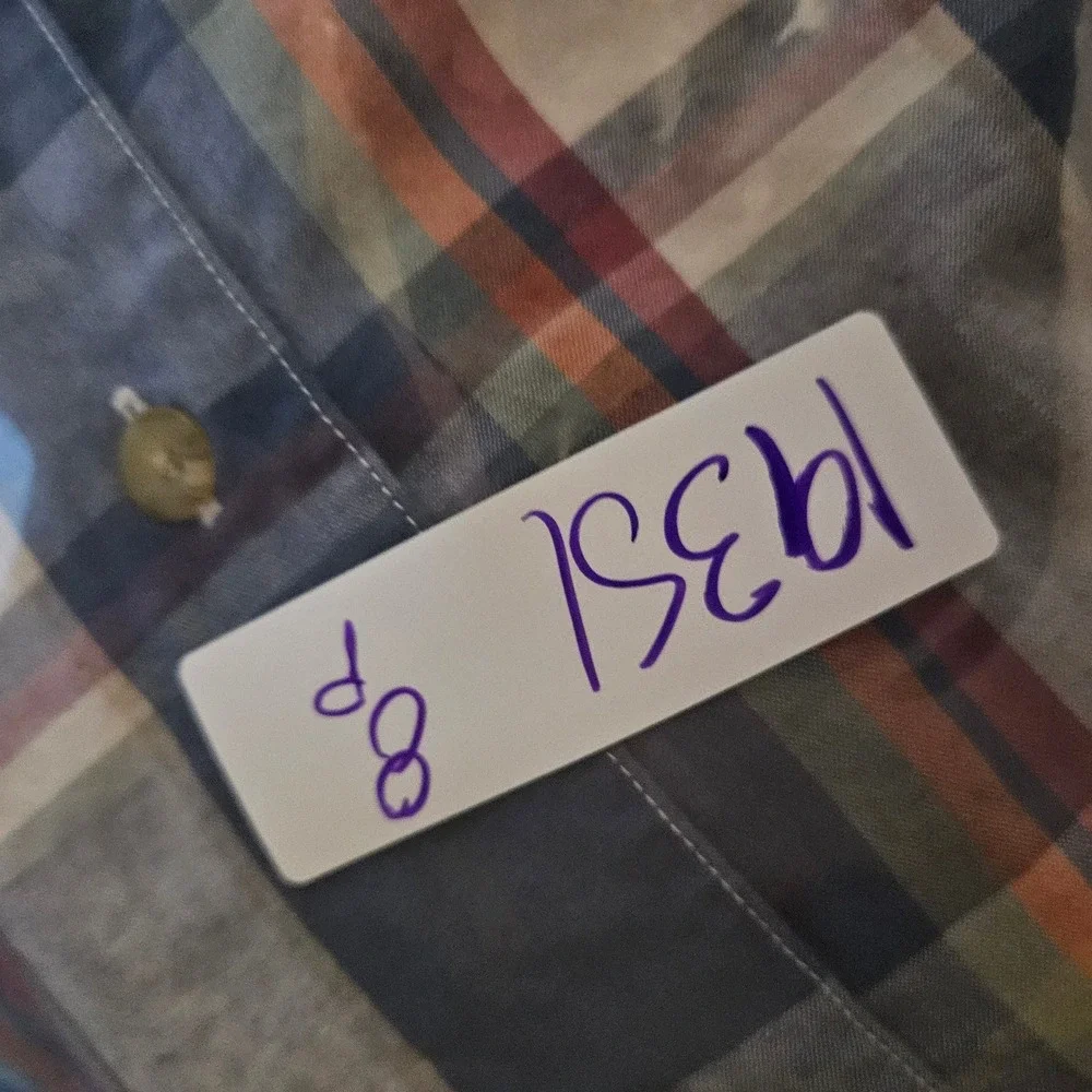 Pendleton Shirt‎ Mens Large Plaid Button Down Short Sleeve Casual FLAWS